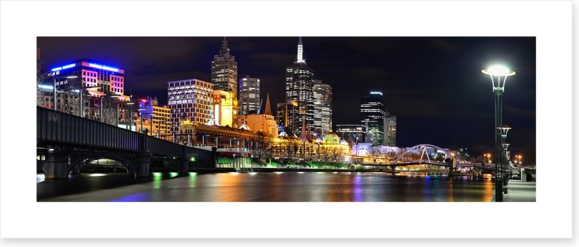 Night panorama, Melbourne
