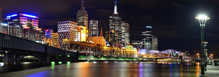 Night panorama, Melbourne