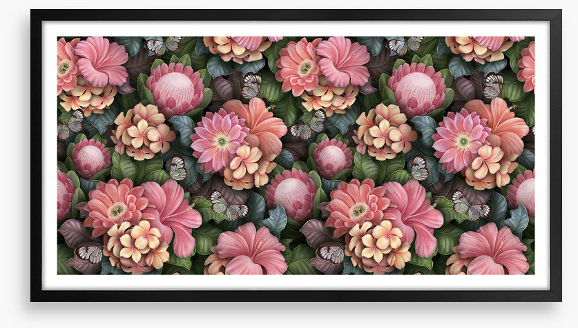 Pink petal blooms