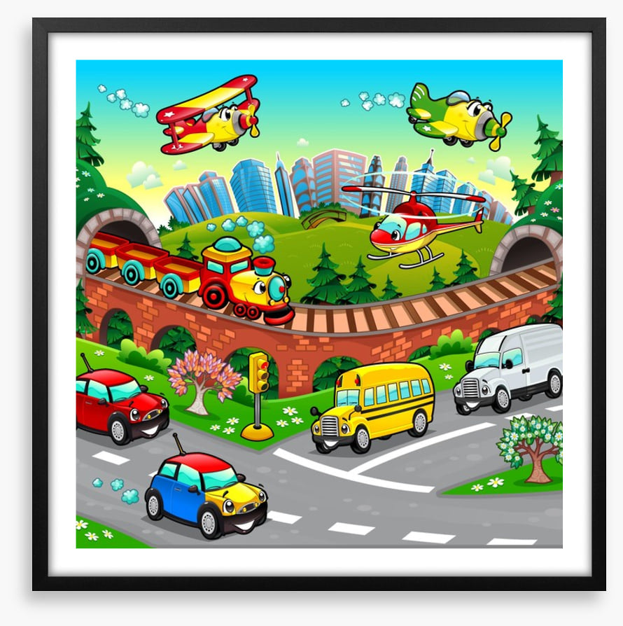 Busy, busy vehicles