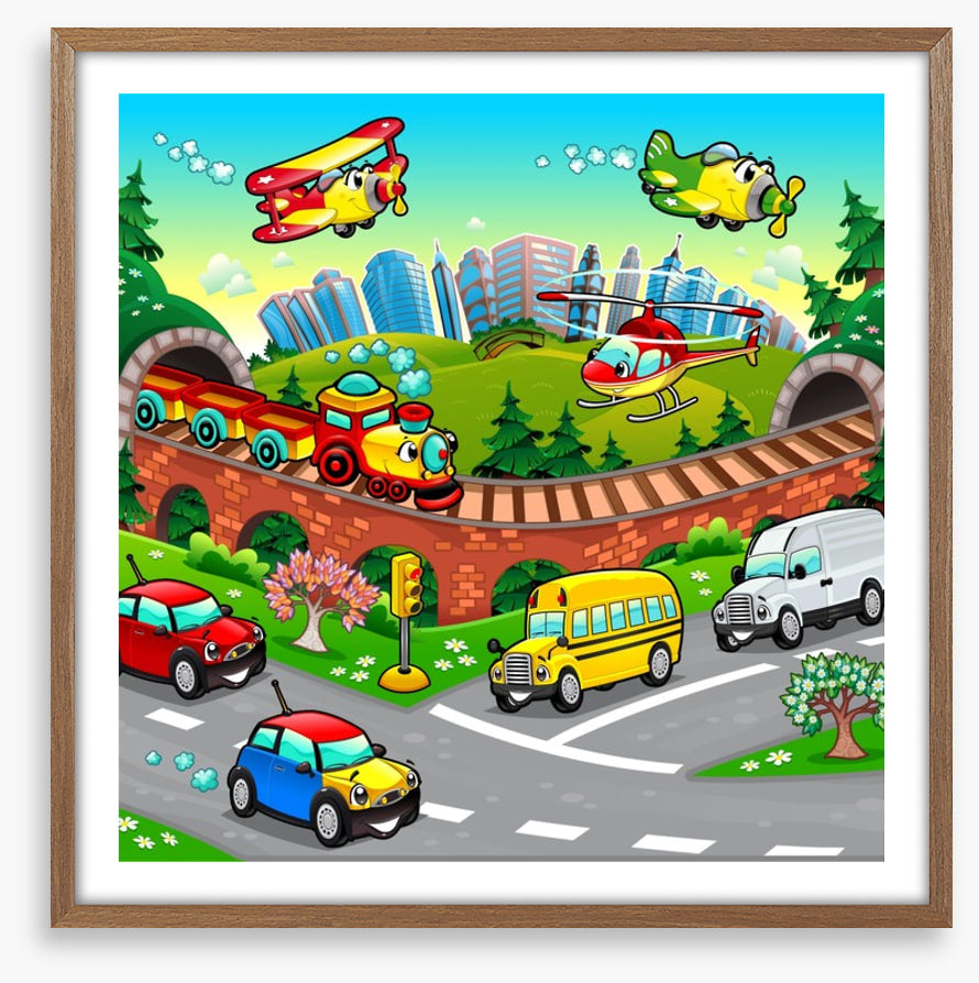 Busy, busy vehicles