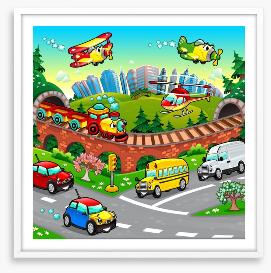 Busy, busy vehicles