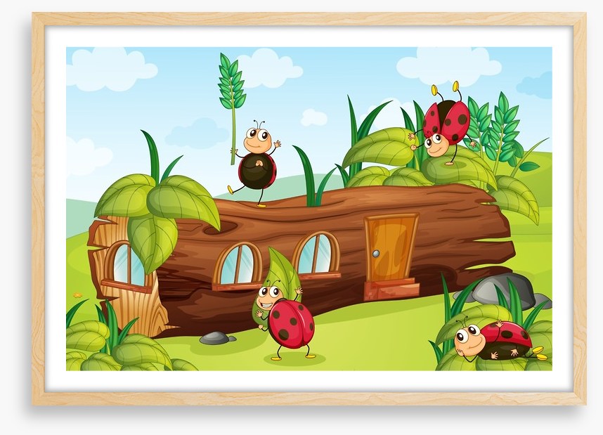 The ladybug log