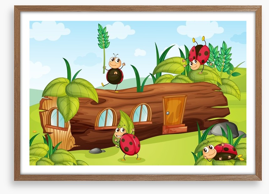 The ladybug log