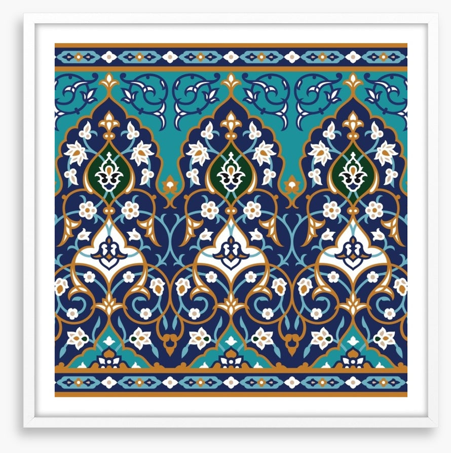 Islamic flower border