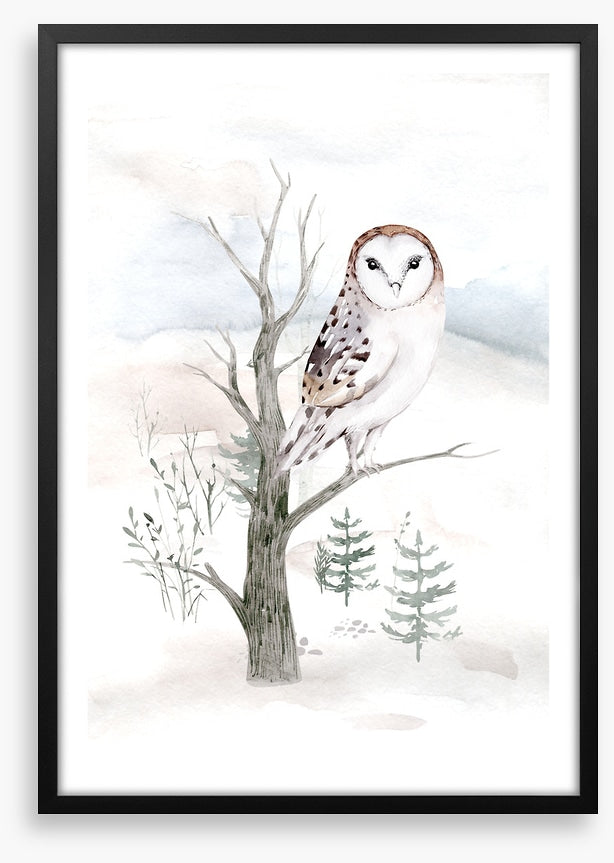 Snowy owl tree