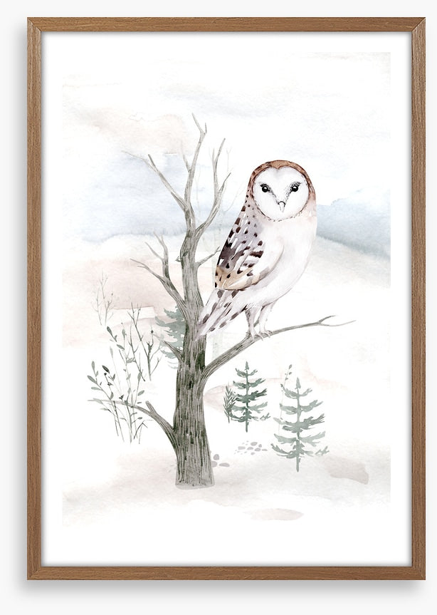Snowy owl tree