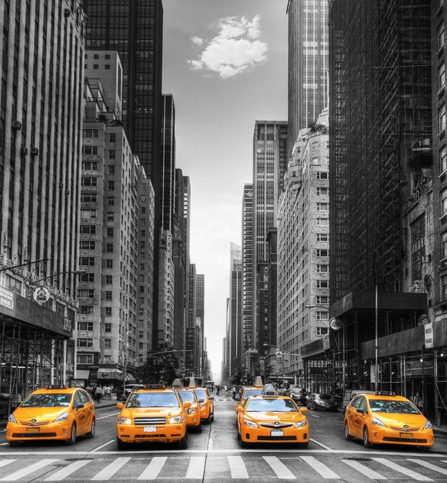Yellow taxi avenue