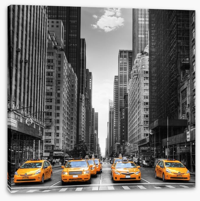 Yellow taxi avenue