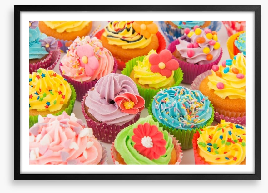Colourful cupcakes