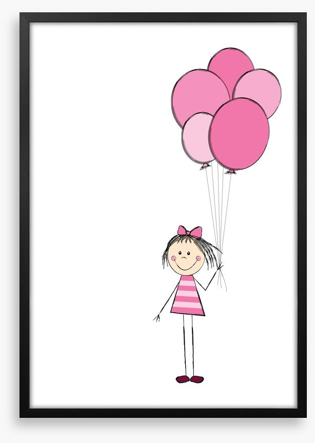 Pink balloon bunch
