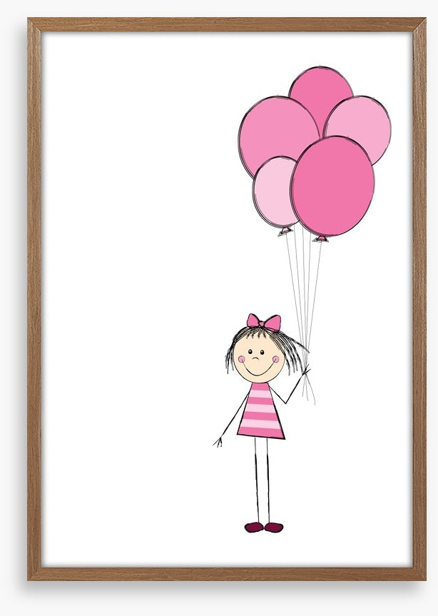 Pink balloon bunch