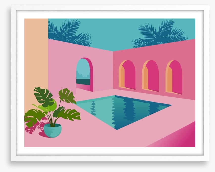 Planted by the pool