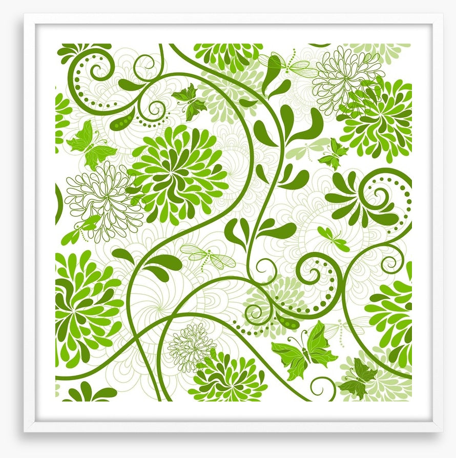 Curling green flora