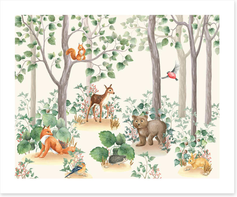 In the woods