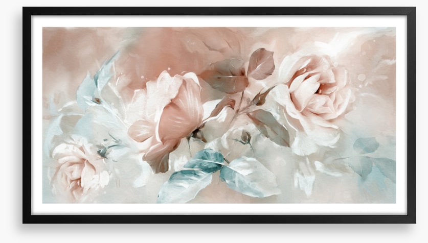 Peach rose trio