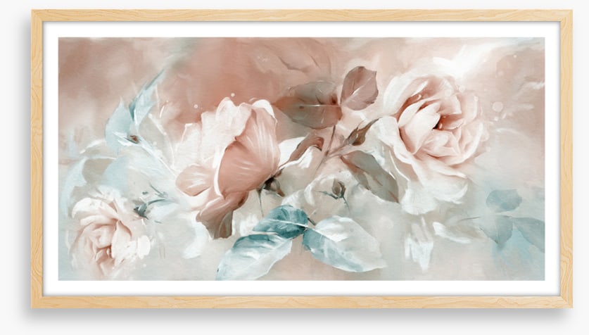 Peach rose trio