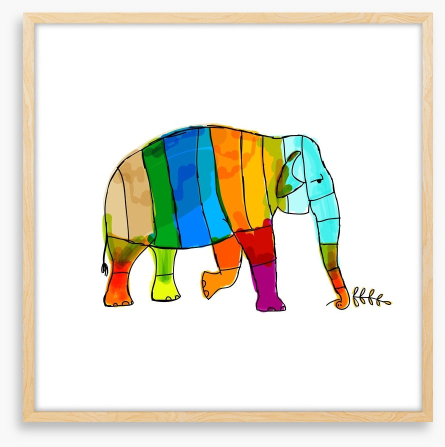 Rainbow elephant