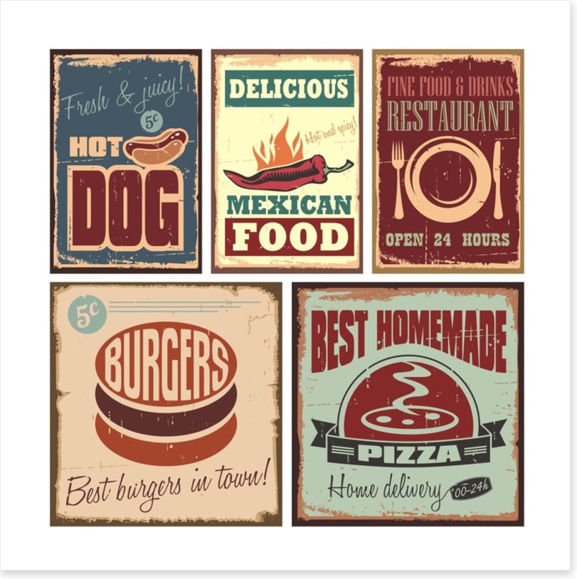 Fast food vintage