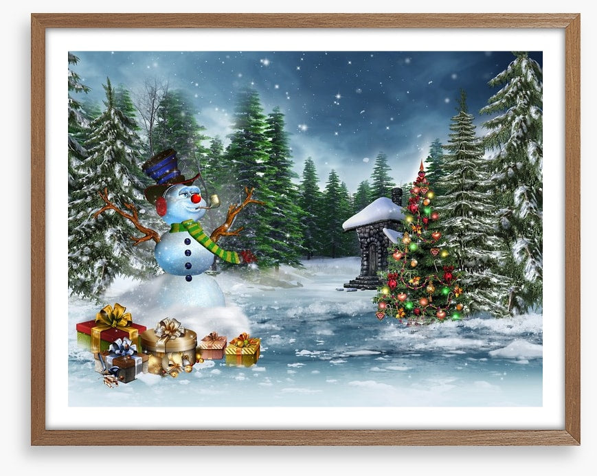 The jolly snowman