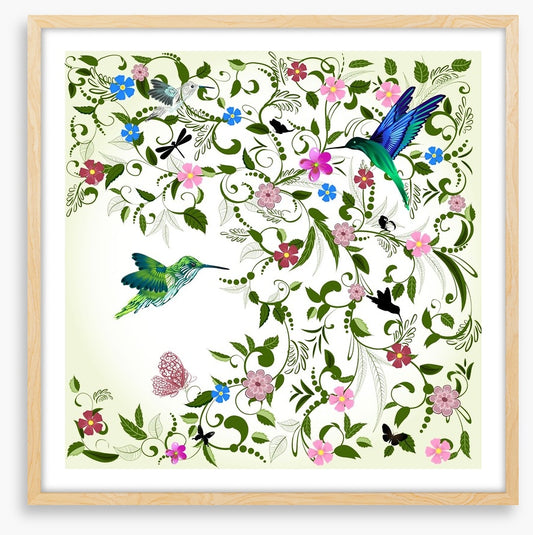 Feathers in the foliage