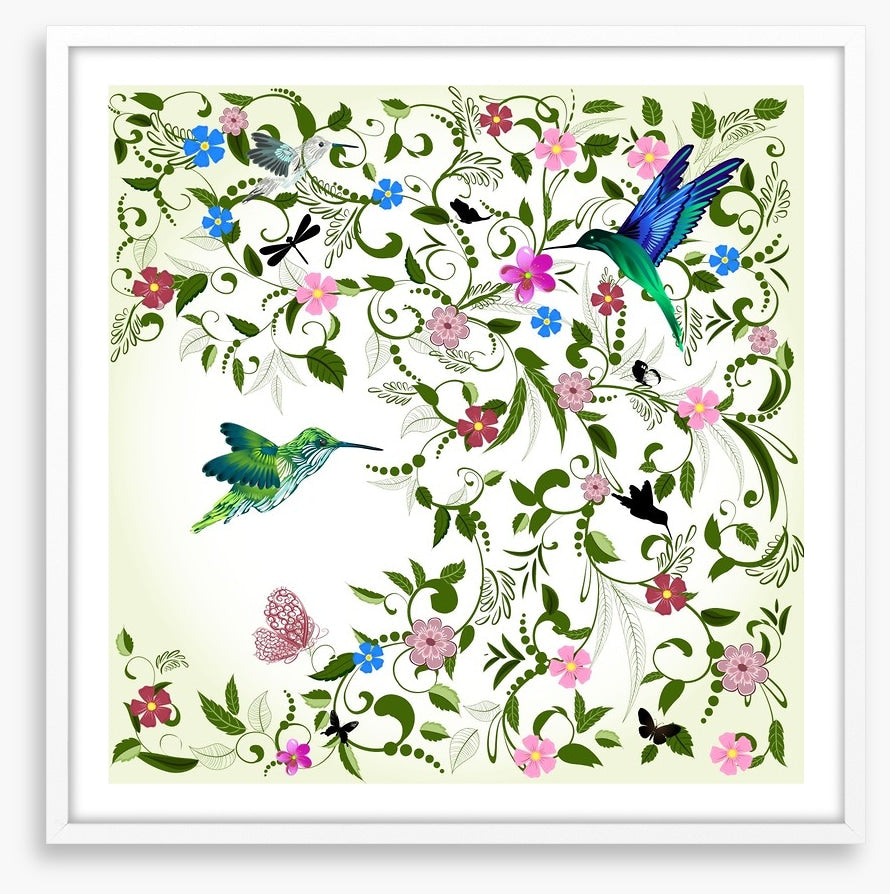 Feathers in the foliage