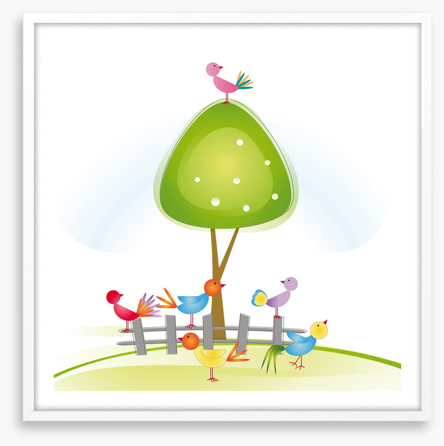 On the green tree