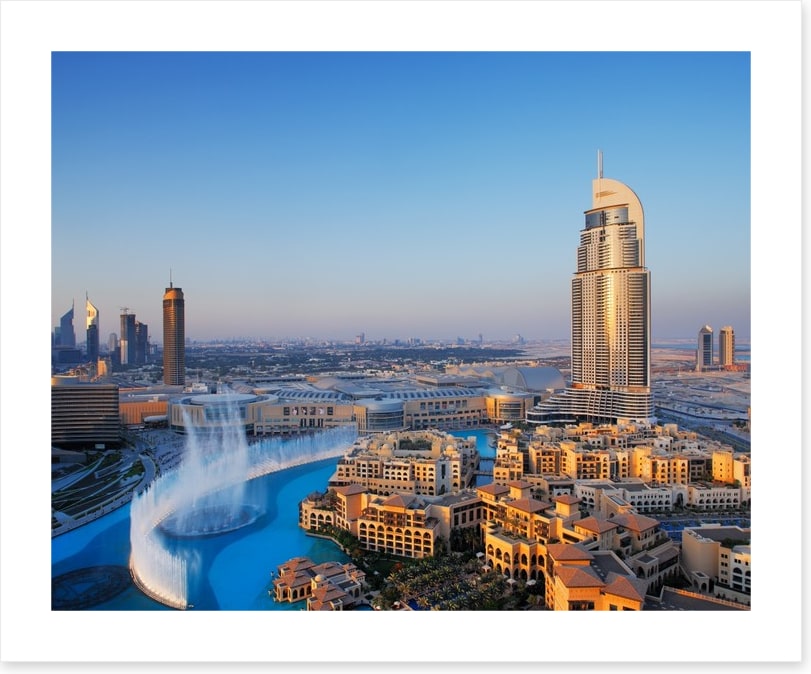 Dubai dancing fountain