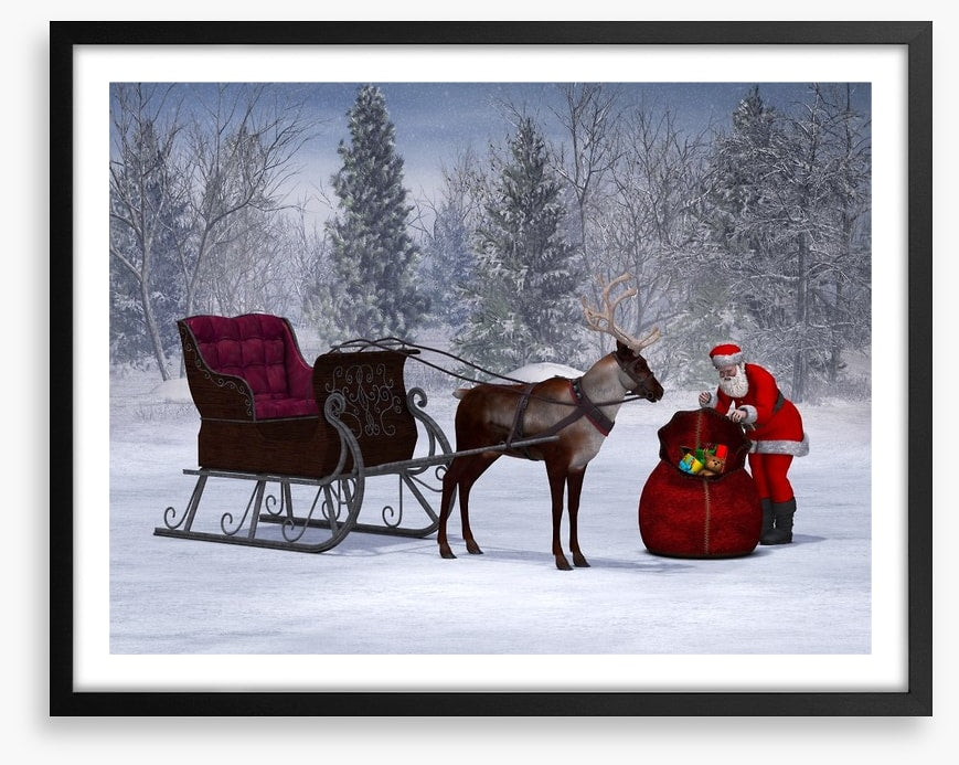 Preparing the sleigh
