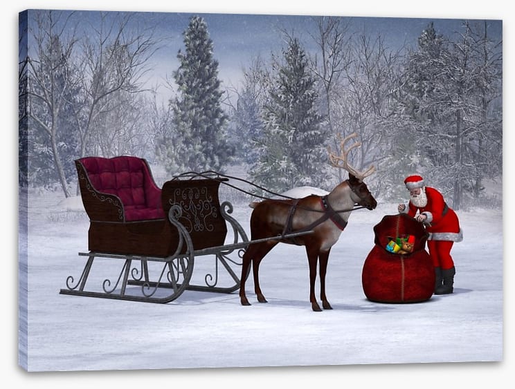 Preparing the sleigh