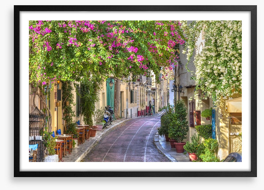 Traditional street in Plaka, Athens