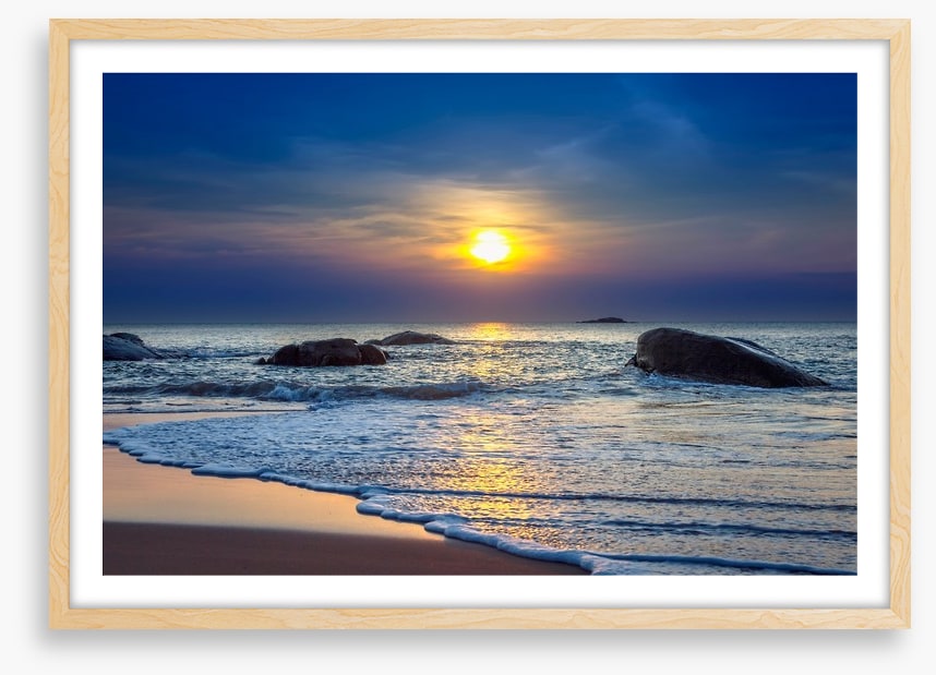 Sunset on Khao Lak beach, Thailand