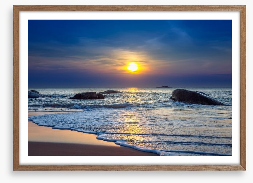 Sunset on Khao Lak beach, Thailand