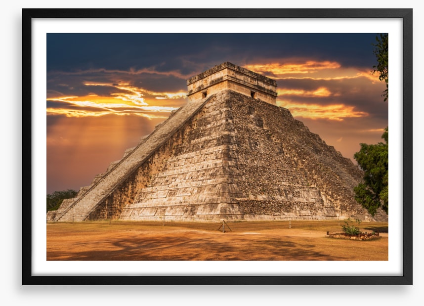 Twilight temple of Kukulkan
