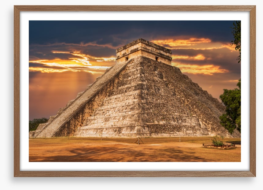 Twilight temple of Kukulkan