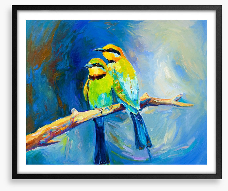 Blue tailed bee-eaters