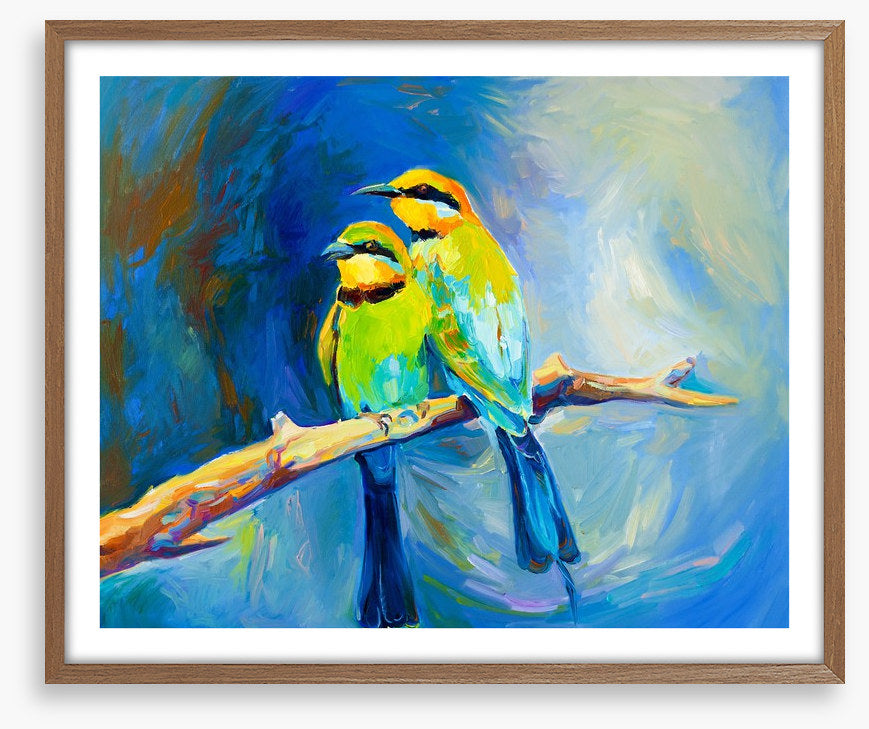 Blue tailed bee-eaters