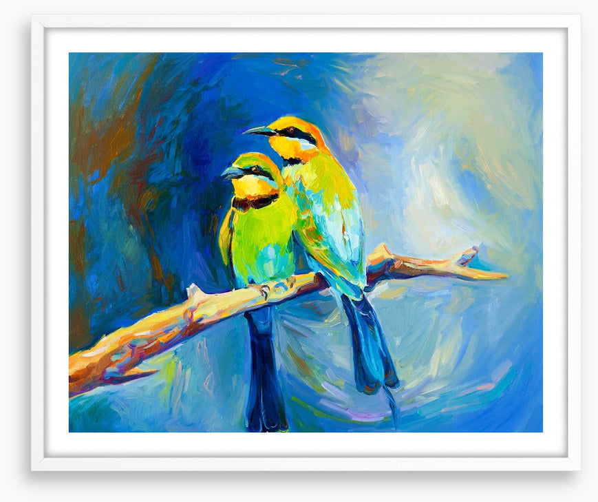 Blue tailed bee-eaters