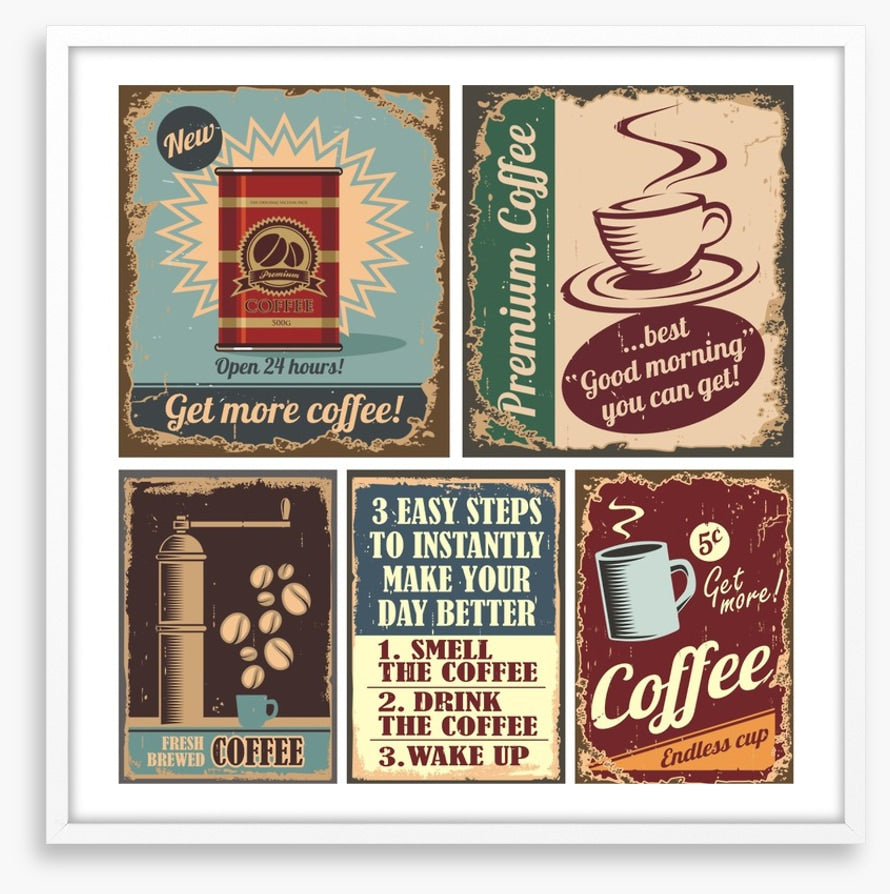 Vintage coffee sign