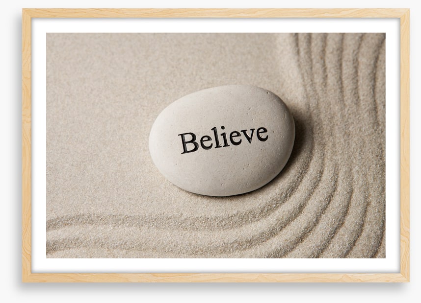 With belief