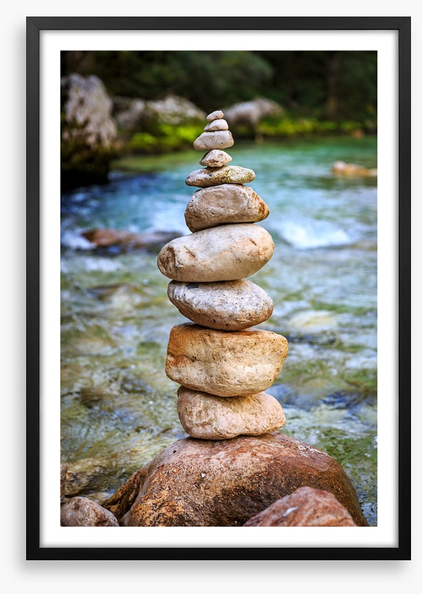 Cairn in the river