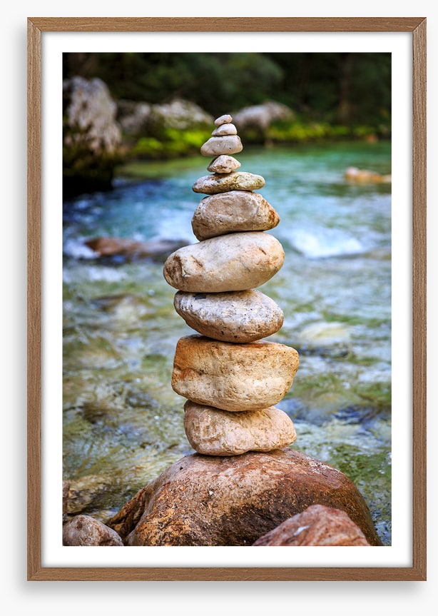 Cairn in the river