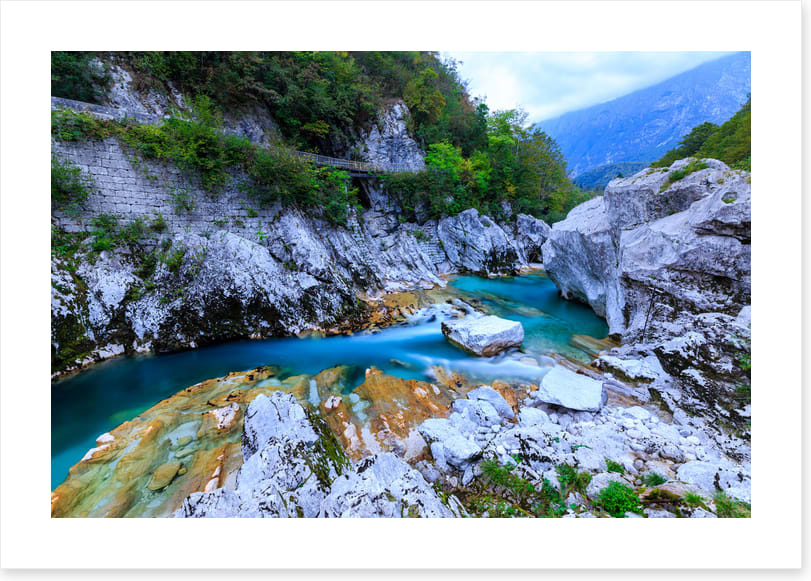 Through the limestone