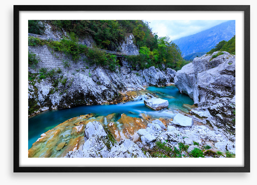 Through the limestone