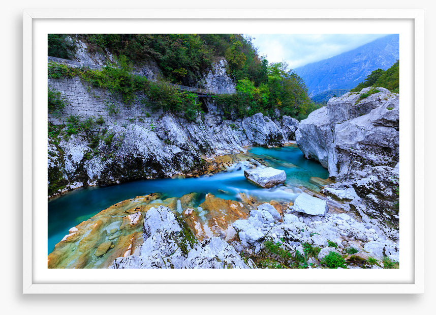 Through the limestone