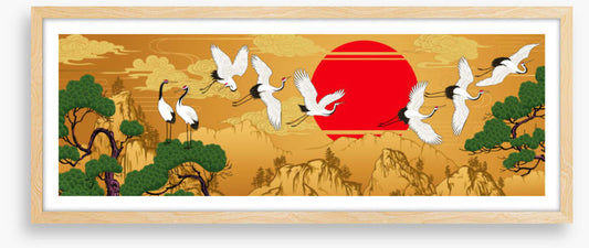 Golden evening flight