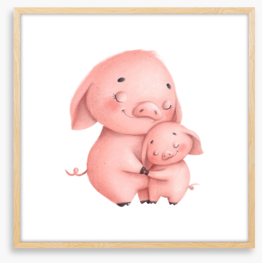 Piggy hugs