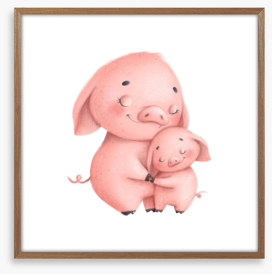 Piggy hugs