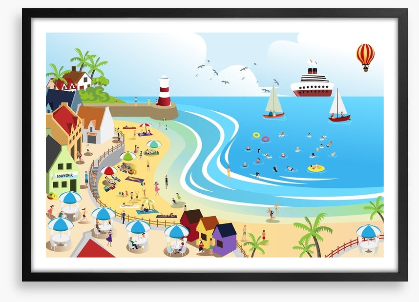 The seaside town