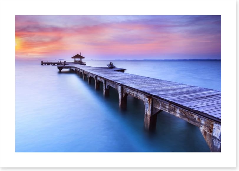 Dusk at the jetty